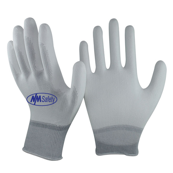 black-polyester-pu-coated-glove