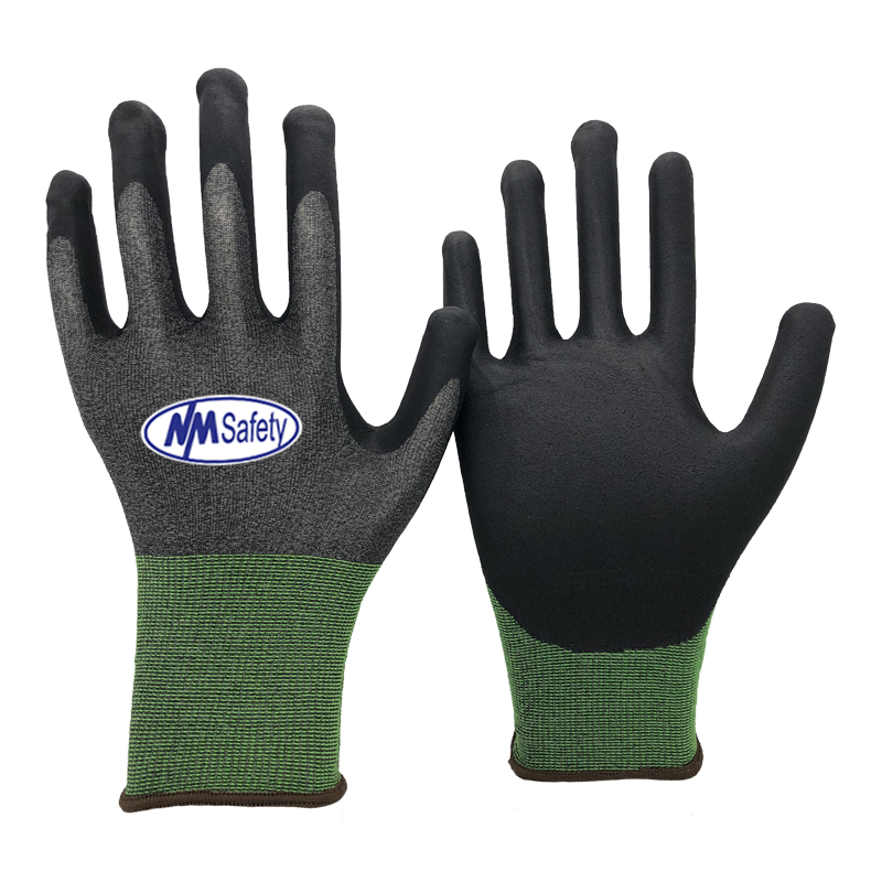 HPHST - Guantes de trabajo impermeables de invierno, guantes de jardinería  resistentes al aceite con revestimiento de nitrilo, 1 par