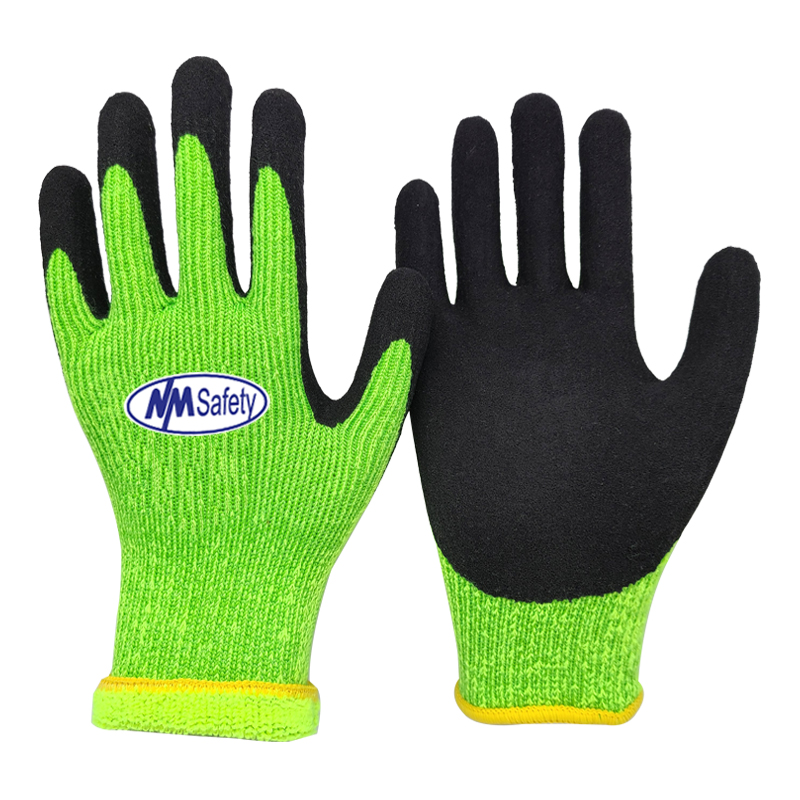 HPHST Guantes de trabajo con revestimiento de goma de látex, guantes de  trabajo de seguridad, excelente agarre para construcción, almacén, jardín,  12